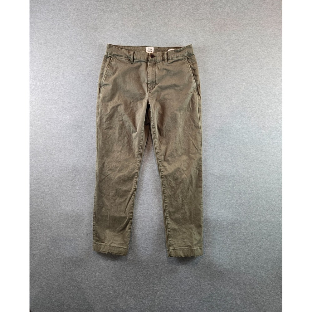 Flint And Tinder Chino Pants Mens 32x28 Olive Athletic Tapered Fit Office Travel